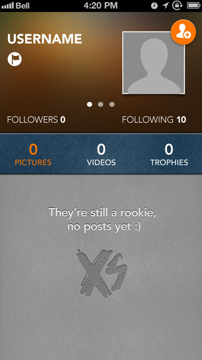 XS App Empty Profile